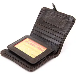 Портмоне унісекс 20422 Vintage коричневе - мініатюра 4