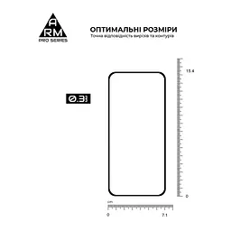 Скло захисне Armorstandart Pro OPPO Reno13 5G Black (ARM81869) - мініатюра 3
