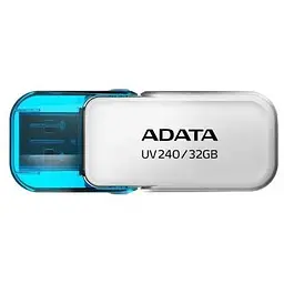 USB флеш накопичувач ADATA 32GB UV240 White USB 2.0 (AUV240-32G-RWH)