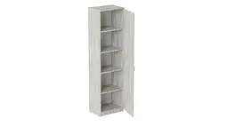 Пенал Анжело Ferrum-decor на 5 полиць із дверима 1900x500x380 ДСП Бетон 16 мм (FRD-104947) - мініатюра 2