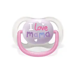Пустушка Avent ортодонтична Ultra Air I love для дівчат 0-6 міс 2 шт SCF080/02 - мініатюра 2