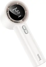 Вентилятор портативний Hoco HX64 Hurricane high-speed handheld fan white - мініатюра 4