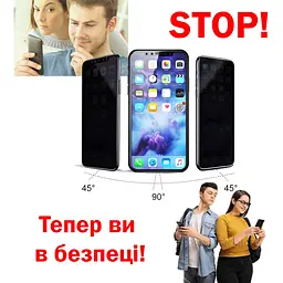 Захисне скло BeCover Anti-spying для Samsung Galaxy M10 SM-M105 Black (703918) - мініатюра 2
