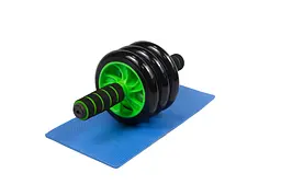 Ролик для преса EasyFit з килимком Зелений (3 колеса) (EF-1353-GN)