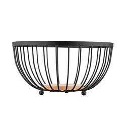 Фруктовниця Ardesto Midori 25х25х13см, метал, дерево, чорний (AR0904B) - мініатюра 3