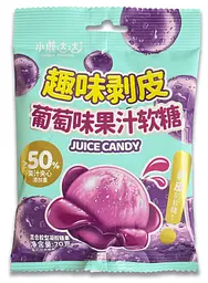 Желейні цукерки Deer Dada Peeling Juice Candy Grape 70г