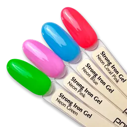 Гель PNB UV/LED Strong Iron Gel Neon Pink 8 мл - мініатюра 4