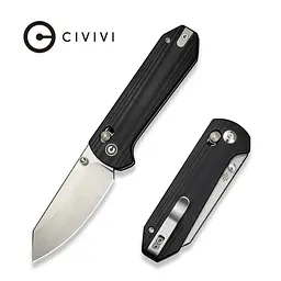 Ніж складаний кишеньковий Civivi Yonder, (7.3 см) 14C28N / G10 чорний - миниатюра 10
