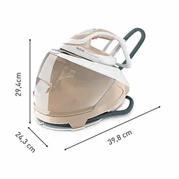 Tefal Праска-парогенератор Pro Express Eco, 2200Вт, 1800мл, паровий удар -550гр, постійна пара - 140гр, біло-золотий - мініатюра 3