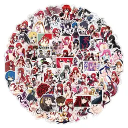 Стікерпак Старша школа DxD Набір наклейок GeekLand High School DxD 100 штук