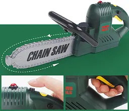Бензопила для дітей Power Tools — зі звуком, світлом і рухомим ланцюгом - мініатюра 4