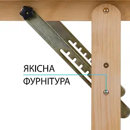 Дерев'яний художній, креслярський стіл 6061, 90х71х75см, висота 95см MEEDEN - мініатюра 6
