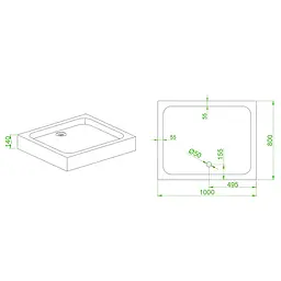 Душова кабіна з низьким піддоном Mixxus Hard SCT01-100x80x198-Tr прозоре скло 5мм New (в 2 ящ) chrome MI8367, Хром, прозорий, хром - мініатюра 8