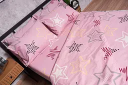 Набір наволочок Moon&Star Бязь Gold Люкс Alpha Pink 40х40 см 2 шт - мініатюра 2