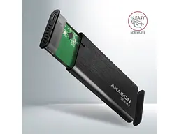 Кишеня для накопичувача AXAGON SuperSpeed+ Raw Box Black (EEM2-SBC) - мініатюра 6
