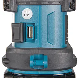 Радіоприймач з ліхтарем акумуляторний Makita MR010GZ (XGT, Bluetooth, USB, 3 Вт, 310 Лм, без акумуляторів та зарядного пристрою) - мініатюра 8