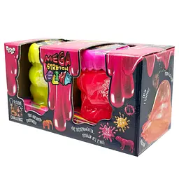 В'язка маса "Mega Stretch Slime" SLM-11-02U(Pink-Yellow) 2 банки