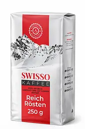 Кава мелена Swisso Kaffee Reich Rösten 100% Арабіка 250 г натуральна середнього обсмаження