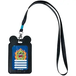 Бейдж Kite K24-296-3 вертик. на шнурку, чорний - мініатюра 3