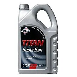 Автомобільна моторна олива FUCHS TITAN SUPERSYN 5W-40 5л