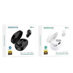 Бездротові навушники Borofone BW06 Manner TWS |BT5.1, 30/300mAh, 4h| black - мініатюра 6