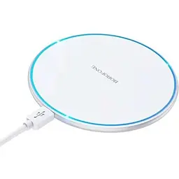 Безпровідна зарядка підставка Borofone BQ3 Pro на 15W Type-C 2A біла - мініатюра 3