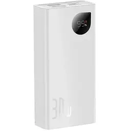 Павербанк Baseus Adaman2 Digital Display Fast Charge 10000 mAh 30 W білий (PPAD040002)  - мініатюра 2