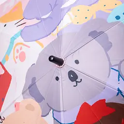 Дитяча парасоля-тростина механічна 90 см, фіолетовий Yiwu HP-23-13V - мініатюра 10