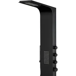 Душова панель Corsan Duo black LED A777MBLLED, Чорний матовий