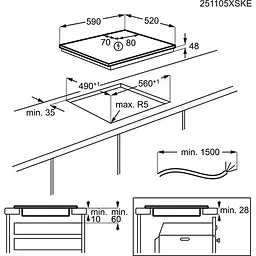 Електрична варильна поверхня Electrolux LIB60320CL (7282050) - мініатюра 4