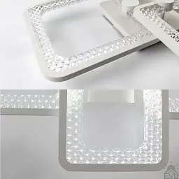 Керована світлодіодна люстра TIRE 60W 4S-APP-580-420-95-WHITE/CLEAR-220-IP20 ESLLSE - мініатюра 6
