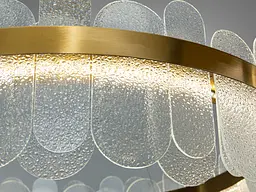 LED-люстра під латунь Diasha 803/800SGD золото, кришталева, 165 Вт, 80 см, 16-25m2 - мініатюра 6