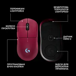 Мишка Logitech G Pro 2 Lightspeed Wireless Magenta (910-007309) - мініатюра 6
