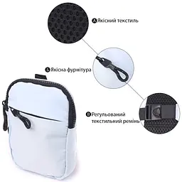 Практична слінг сумка для подорожей із якісного текстилю Vintage 11х15,5х2,5 см sum0027010 - мініатюра 5