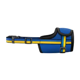 Намордник для собак Waudog Nylon малюнок Colors of freedom пластиковий фастекс розмір XL О 35-43 см - мініатюра 2