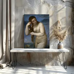 Інтер'єрна картина Венера, що піднімається з моря. Тіціан, Titian, Venus Rising from the Sea, інтер'єрний декор, 60×45 см (id6977) - мініатюра 2