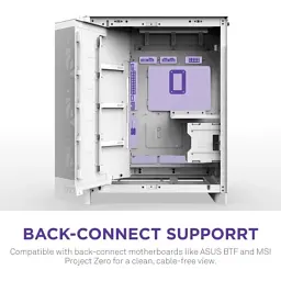 Корпус для ПК NZXT H9 Flow Dual-Chamber All White (CM-H92FW-01) - мініатюра 8