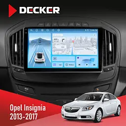 Штатна магнітола Opel Insignia 2013-2017 Decker D9-010 6x128, DSP, 4G, 2K Decker (НФ-00004760)