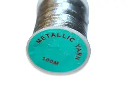 Люрекс ≈100 м/≈0.1 мм 1 шт. сріблястий - мініатюра 2