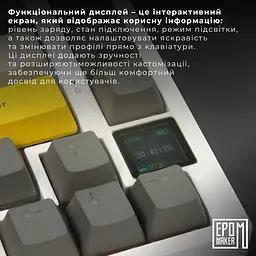 Клавіатура Epomaker AK820 Pro Flying Fish White механічна бездротова (AK820-PRO-W-FF) - мініатюра 6
