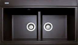 Кухонна мийка Adamant SIMILAR mokko 885x505x230 мм, 2 повнорозмірні чаші 88,5 см
