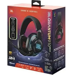 Навушники бездротові JBL Quantum 910 Wireless (JBLQ910WLBLK) чорні - мініатюра 9