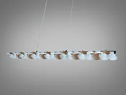 Підвісна люстра Diasha MD25115/1000BK LED чорна 55Вт 3025Лм пульт - мініатюра 2