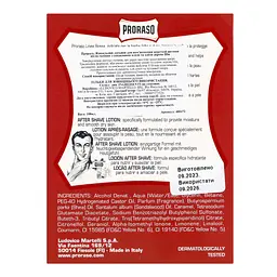 Лосьйон після гоління Proraso Red, з екстрактом сандалового дерева, 100 мл - мініатюра 5