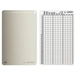 Мнемонічний планшет Lapua Seed phrase keeper, без логотипу (LSPKNL)