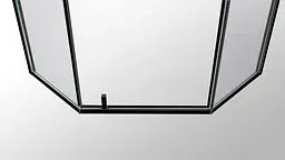 Душова кабіна Eger A Lany 100x100 п'ятикутна з піддоном 599-553 Black - мініатюра 4