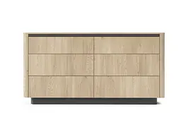 Комод Perfect Home Торро / Torro 6S/163 з 6 шухядами Дуб кремона/чорний (PFH-091416)