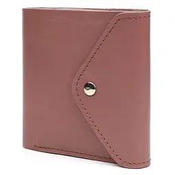 Шкіряне портмоне пудрове GRANDE PELLE 11.5х9х1.5 см acs0032094 - мініатюра 3