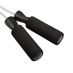 Скакалка швидкісна з підшипниками Power System PS-4004 Speed Jump Rope 2,8 м (PS-4004_Black-Steel) - мініатюра 2