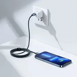 Кабель Baseus Crystal Shine Series USB-C to Lightning 20W 1.2m Black (CAJY000201) [71410] - мініатюра 4